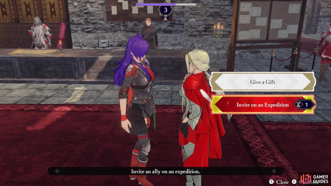 If you meet the conditions, you will see an option to invite an ally to an Expedition