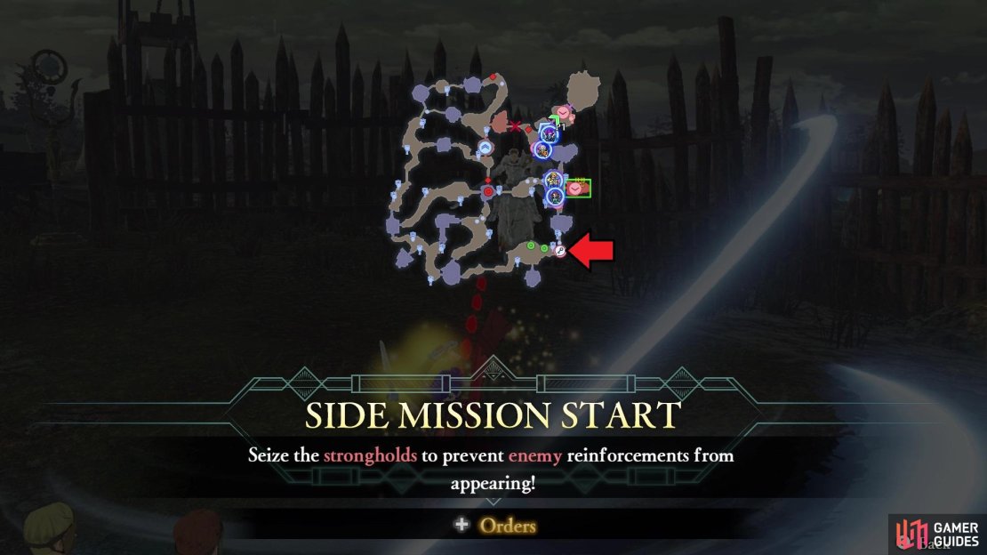 The unit with the key spawns here