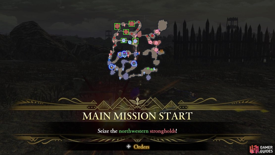 The second mission asks you to take some more strongholds in the northwest