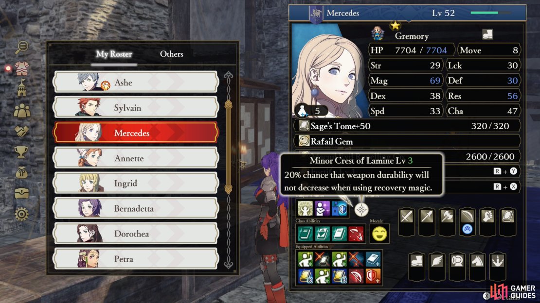 Some characters have Crests,