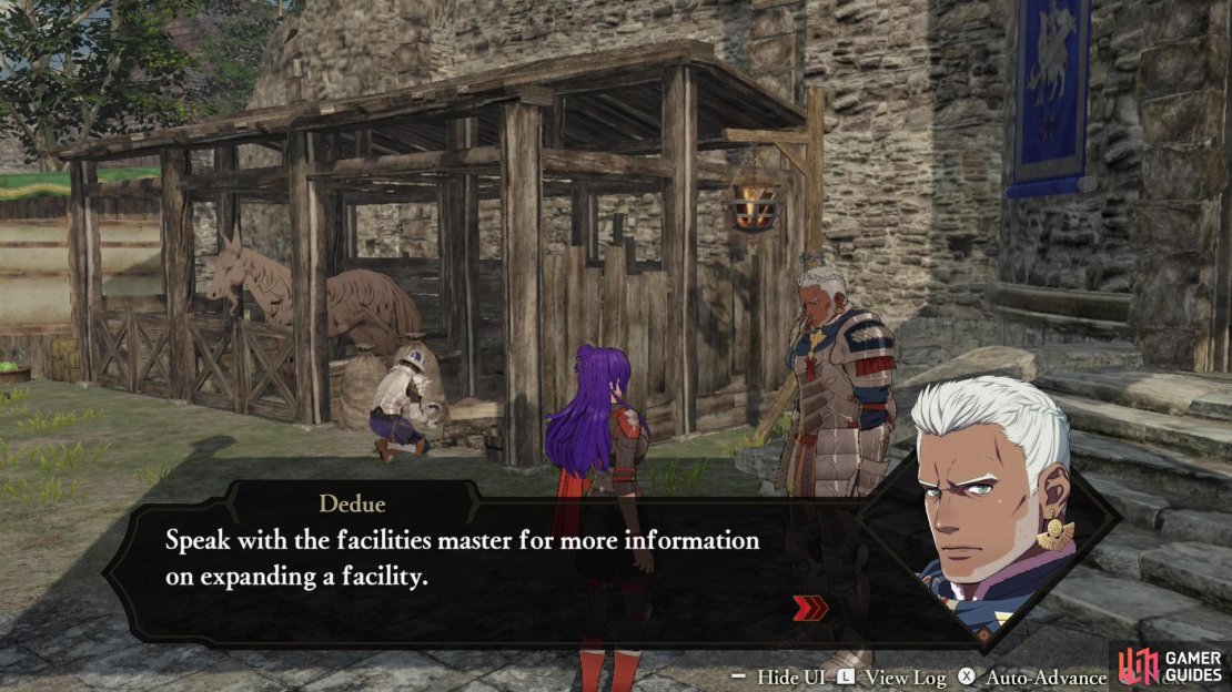 After a few battles in Chapter 4, you&rsquo;ll be told about the Facilities Master, after which expanding facilities and finding the necessary materials for said expansion will become vitally important.