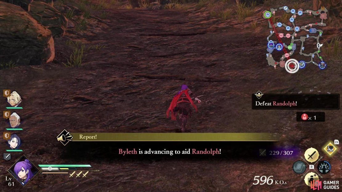 Defeat Alois&rsquo; raid without having your main camp compromised and Byleth will decide to reinforce Randolph.