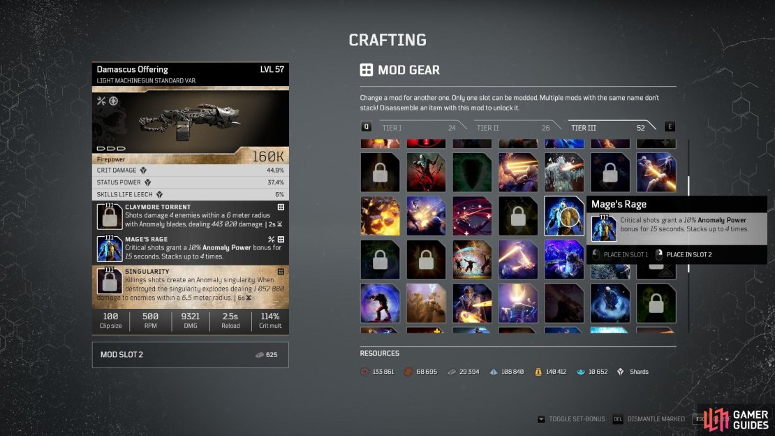 The Mage&rsquo;s Rage mod is a T3 weapon mod introduced in Worldslayer.