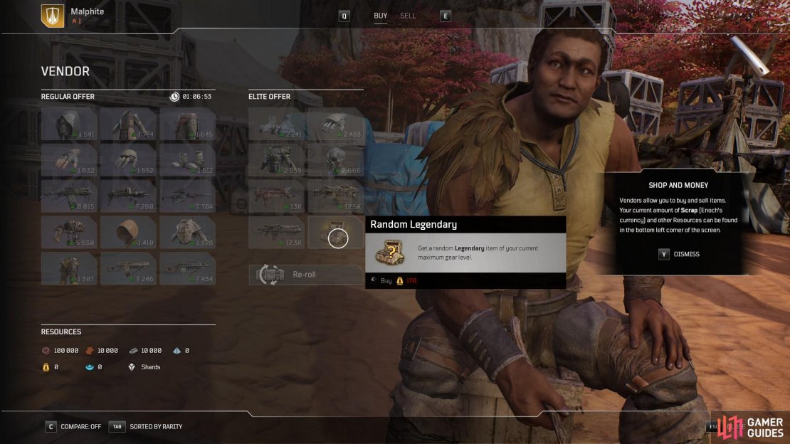 Tiago can offer cheap legendaries if you don&rsquo;t start the Worldslayer quest.