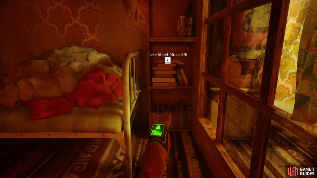 The sixth is on a shelf on top of some books besides Clementine&rsquo;s bed