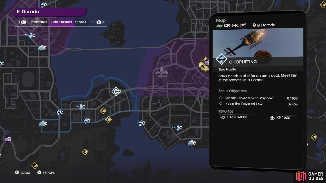 The easiest of the tier-three Choplifting jobs can be found in El Dorado.
