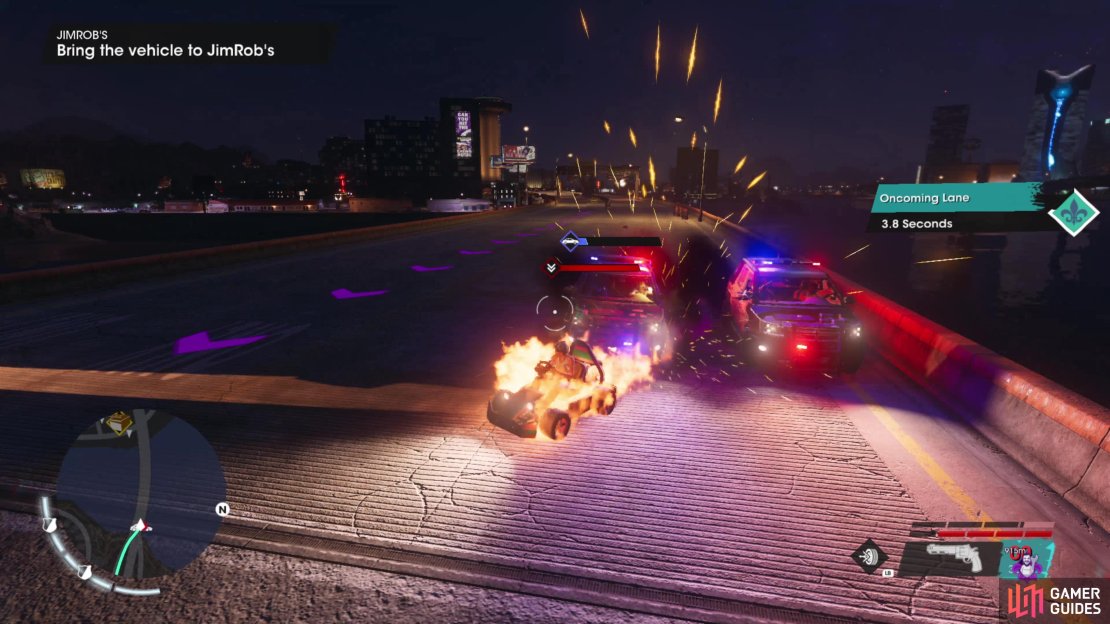 When your vehicle&rsquo;s health is low it&rsquo;ll catch fire and deteriorate. This is a good time to ditch, as vehicles tend to explode when destroyed.