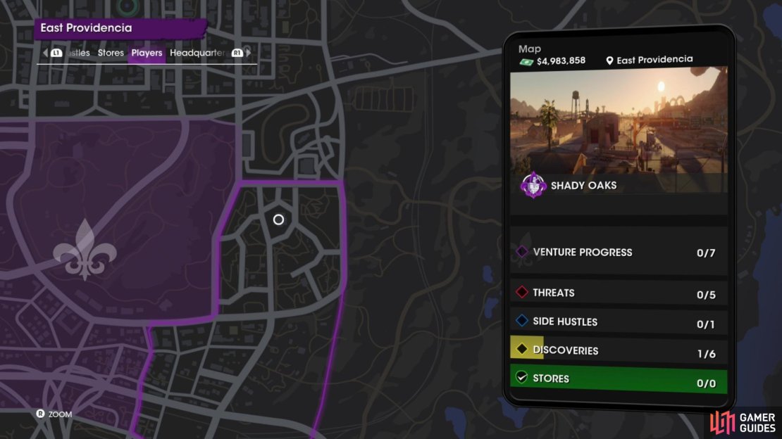 You&rsquo;ll find a cemetery along the northern end of East Providencia (marked on the map) where numerous ramps make performing vehicle tricks relatively simple.