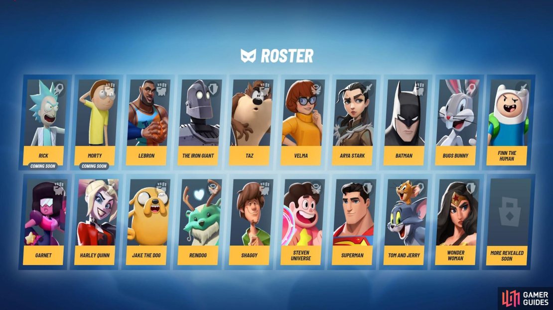 Below you&rsquo;ll find all the available and upcoming Multiversus characters.