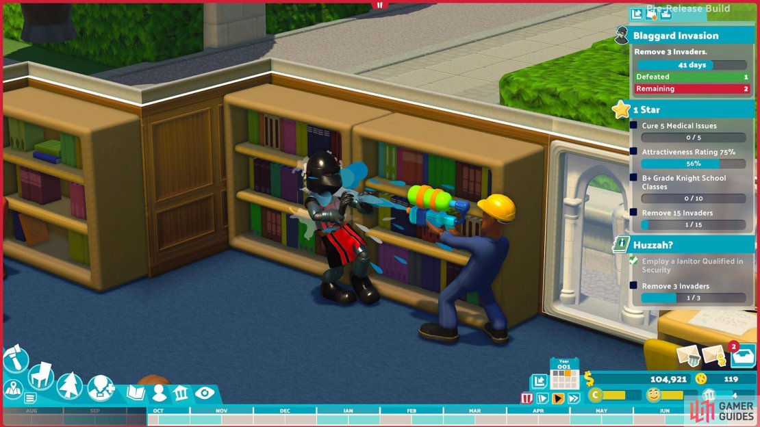 Armed with a trust Super Soaker that armored knight invader is simply going to rust to death - actually it would have been much funnier if that&rsquo;s what happened - I should write this stuff for a living.