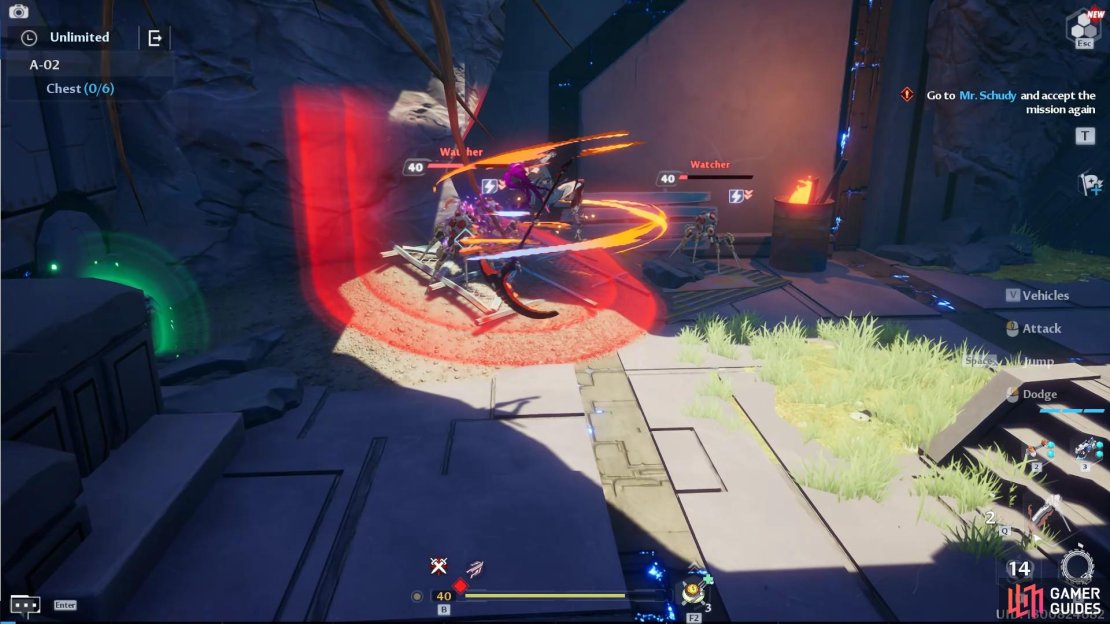 The first is available on normal and hard mode right below the first drop and to the left.