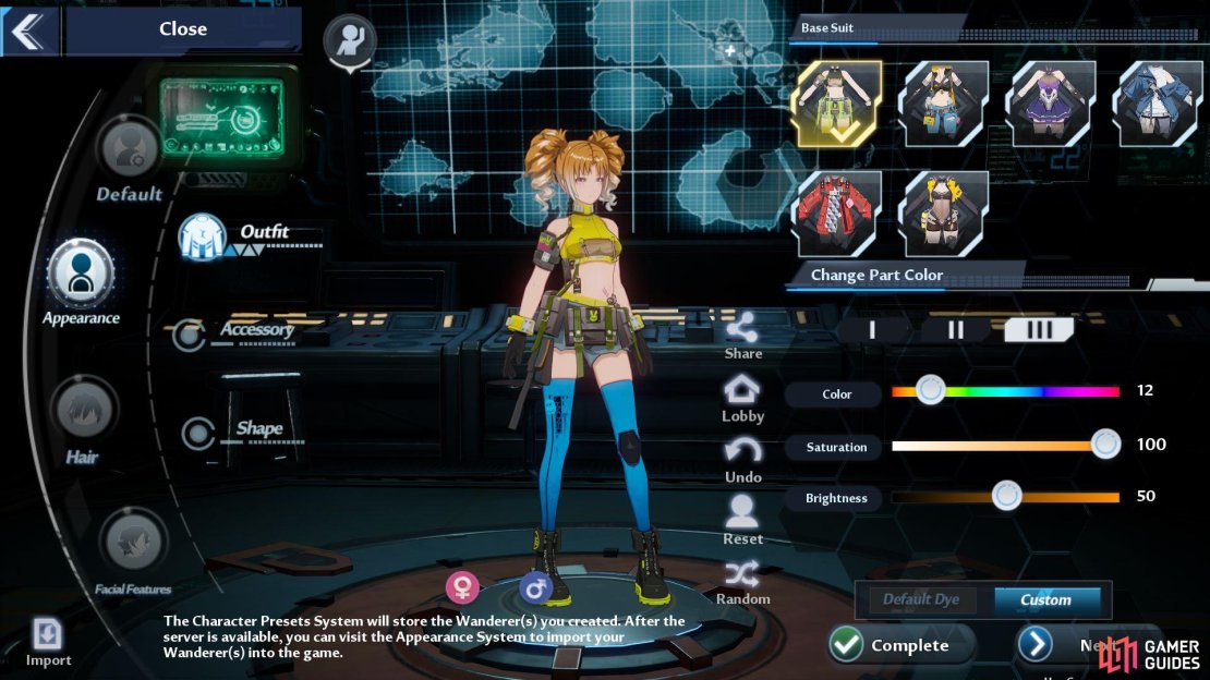 You can modify your character&rsquo;s height, hair and basic clothing attire, and then get more detailed in the other sections.