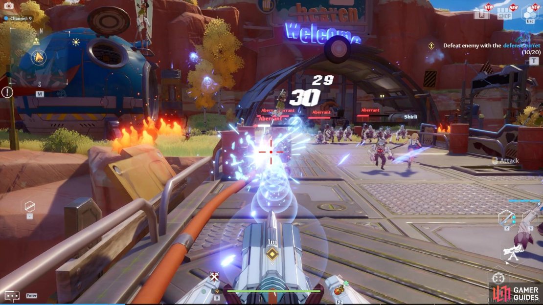 You&rsquo;ll be able to continually shoot at the wave of ravagers using the turret!