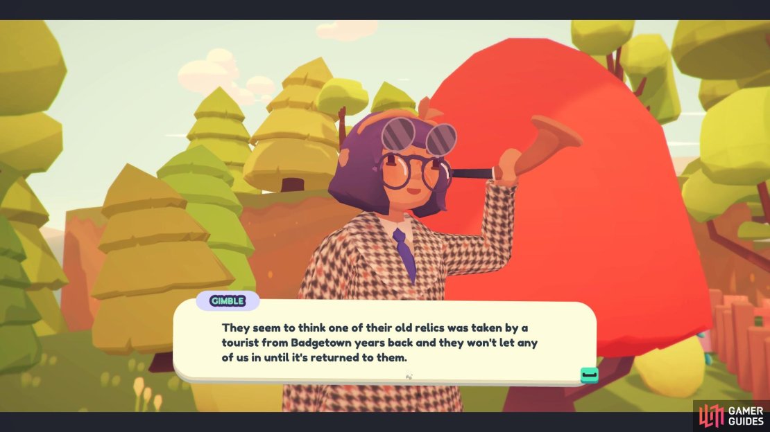You&rsquo;ll need to find the missing relic piece so you can get onto Pantsabear Hill!