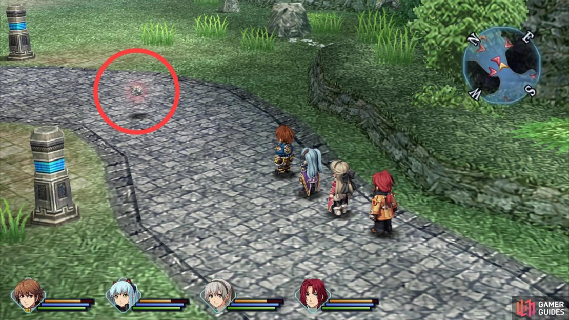 An incredibly rare Shining Pom can spawn in the third screen of the East Crossbell Highway.