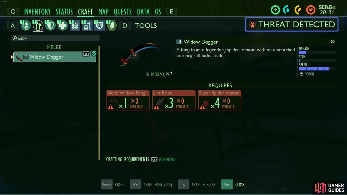 The Widow Dagger.