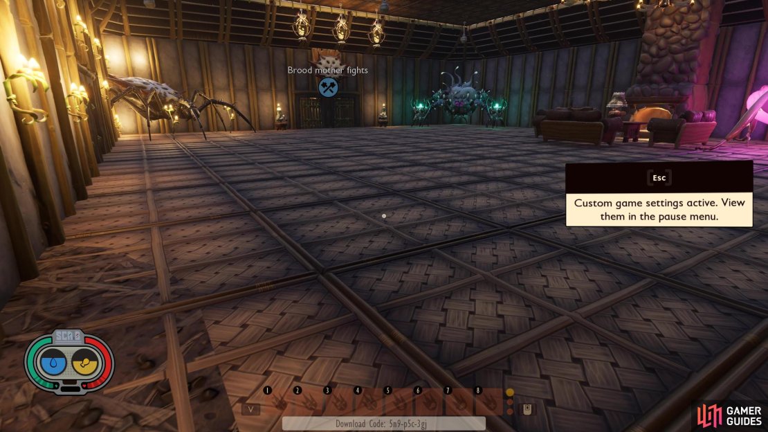 This downloaded Playground lets you have staged fights with the game&rsquo;s bosses.