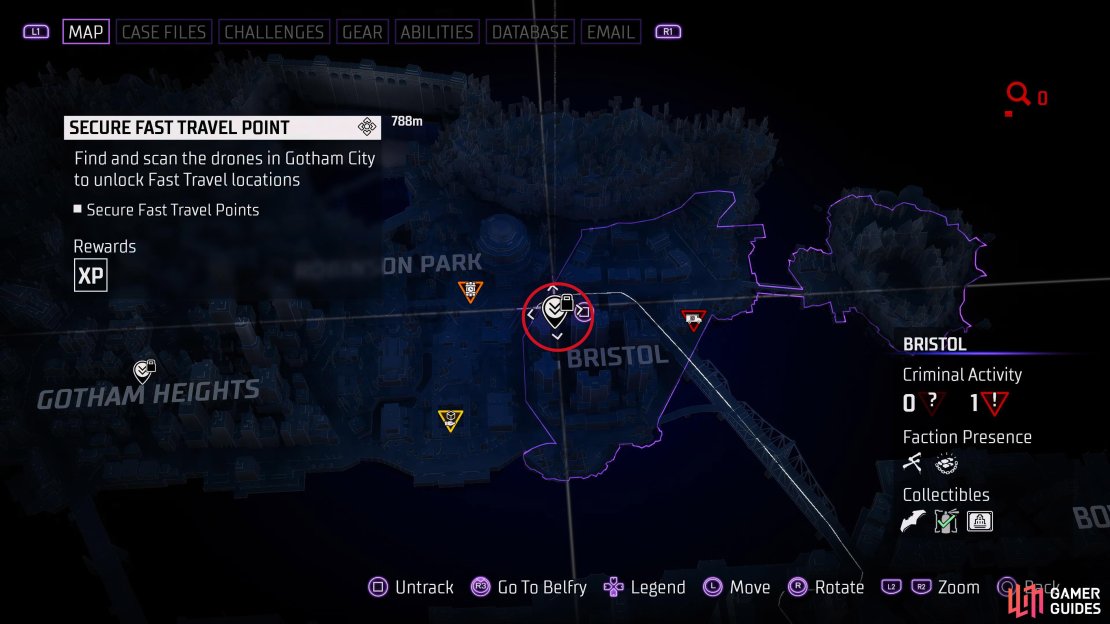 You can find the Fast Travel Secure Drones location in the northwest of the Bristol District.