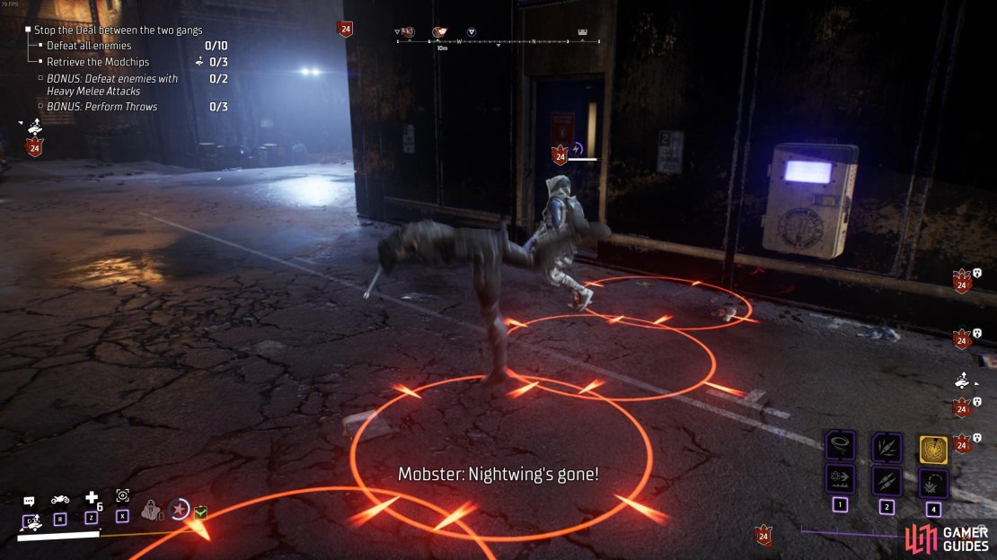 Be ready to dodge away from the red circles created by Grenadiers.