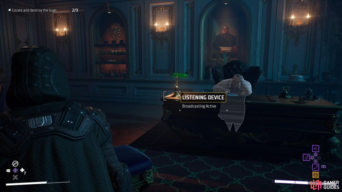 The third bug is on the lamp on The Penguin&rsquo;s desk