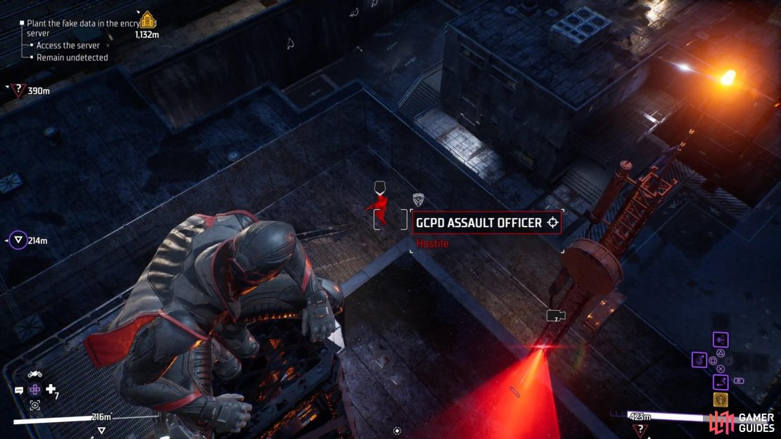 There will be a guard patrolling, so leave him alone
