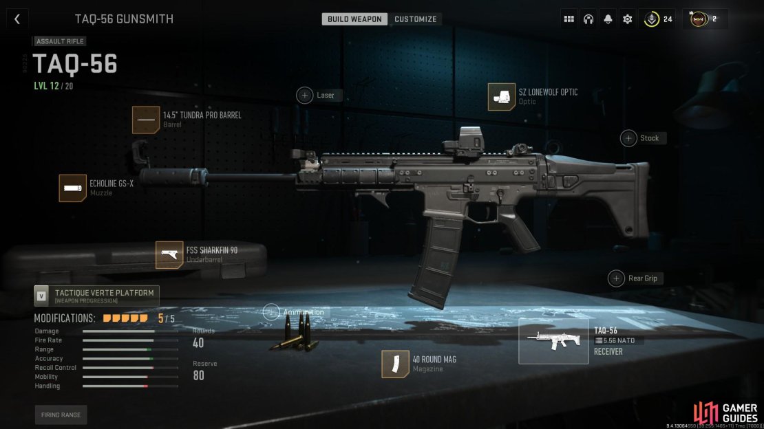 Here are some of the best attachment options available for the TAQ-56 Loadout in MW2.