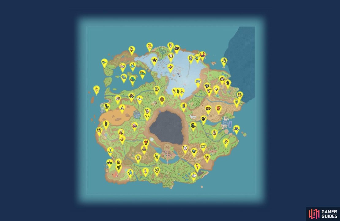 All Tera Pok&eacute;mon Locations in Pok&eacute;mon Scarlet And Violet.