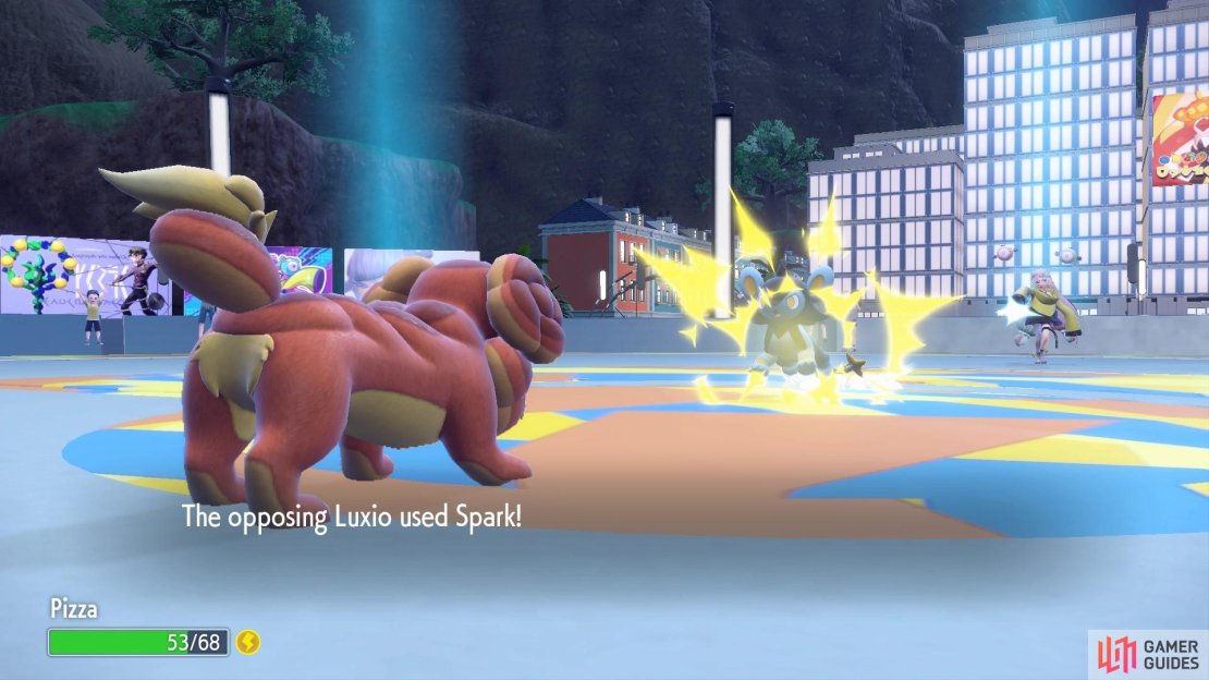 Luxio will charge at your Pok&eacute;mon using Spark.