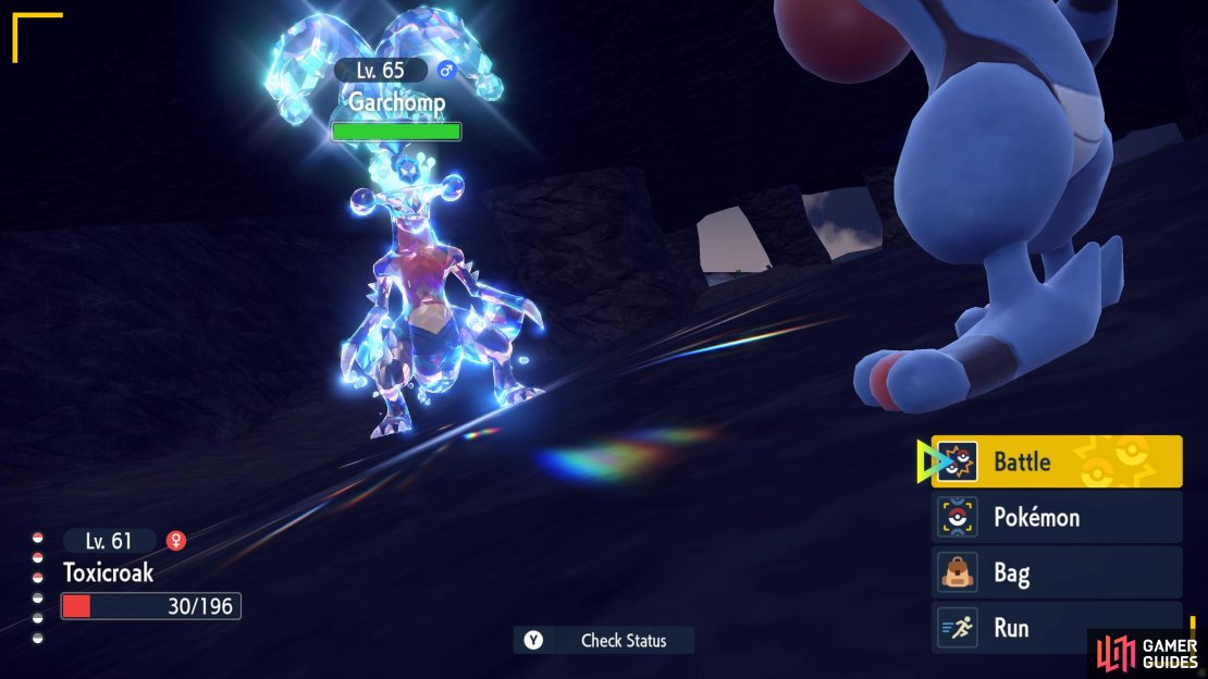 Garchomp Water Tera Type in Pok&eacute;mon Scarlet and Violet