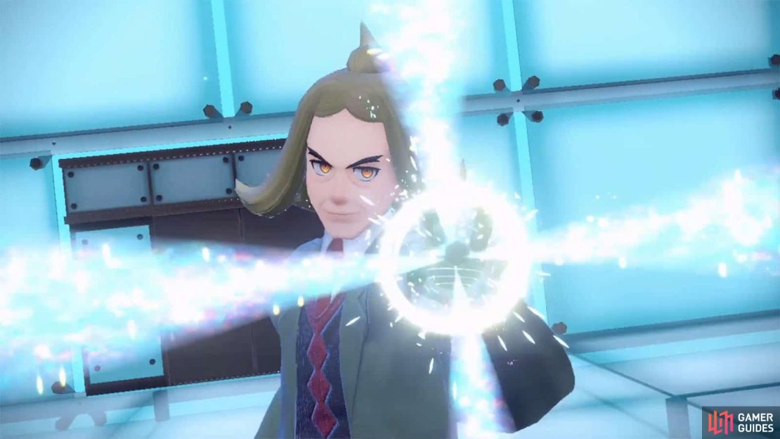 Hassel Trastalizing his Pok&eacute;mon as a member of the Elite Four in Pok&eacute;mon Scarlet and Violet.