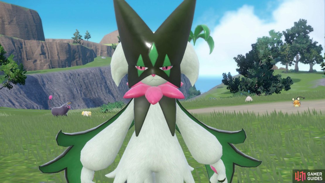Meowscarada is a powerful Grass and Dark type Pok&eacute;mon.