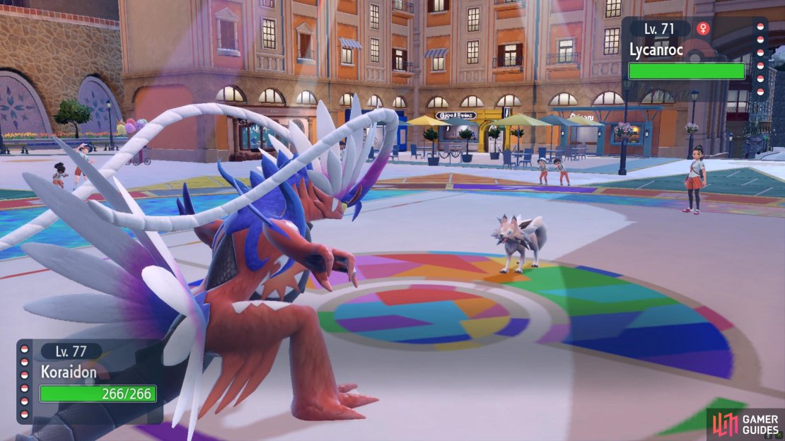 Fighting a Legendary Pok&eacute;mon is sure to make Nemona excited.