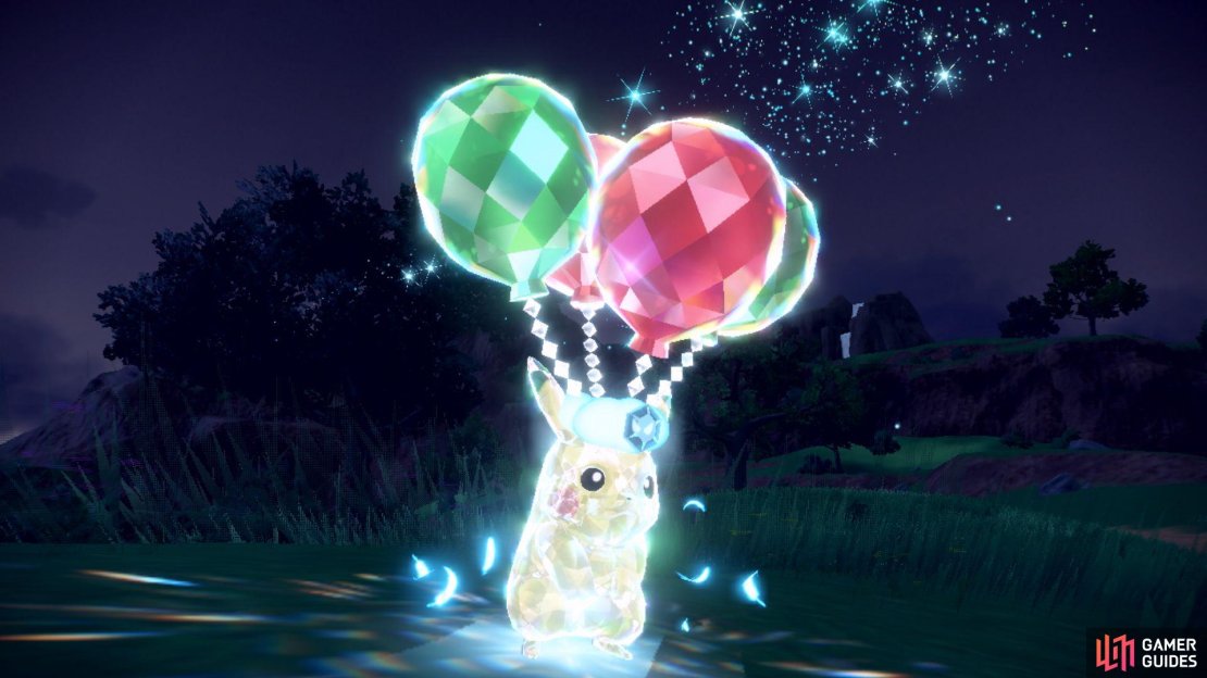 Flying Tera Type Pikachu. (Credit: The Pok&eacute;mon Company)