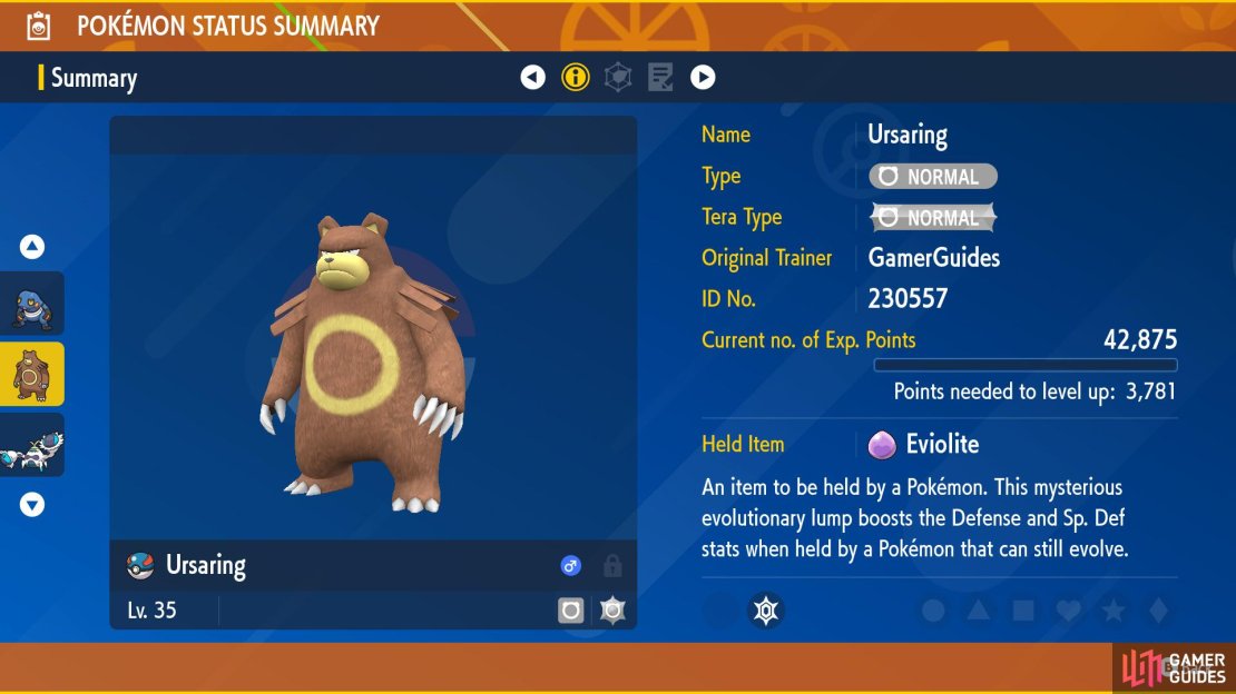Eviolite boosts the defensive stats of Pok&eacute;mon that can still evolve.