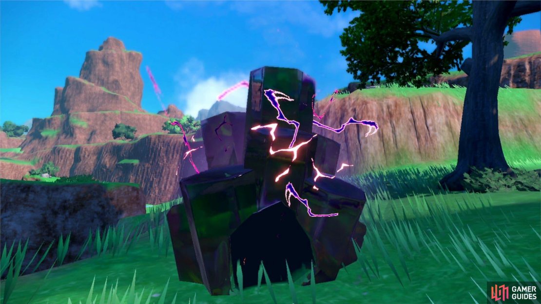A Black Tera Raid crystal. (Credit: The Pok&eacute;mon Company)