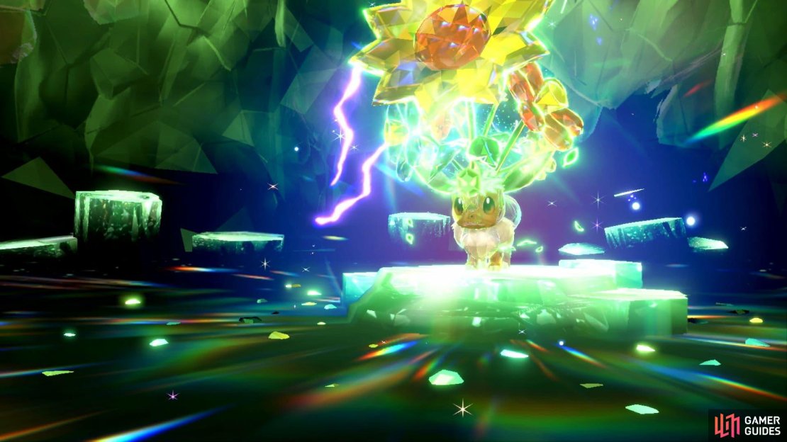 A Terra Eevee raid. (Credit: The Pok&eacute;mon Company)