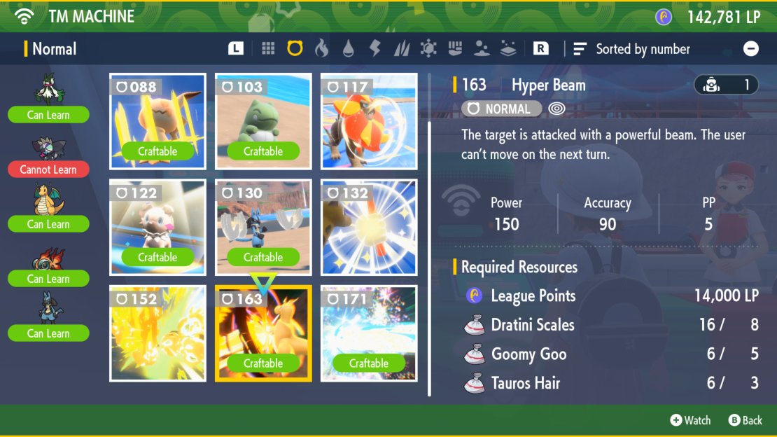 You can use these TM materials to craft an assortment of TMs at any Pok&eacute; Center.