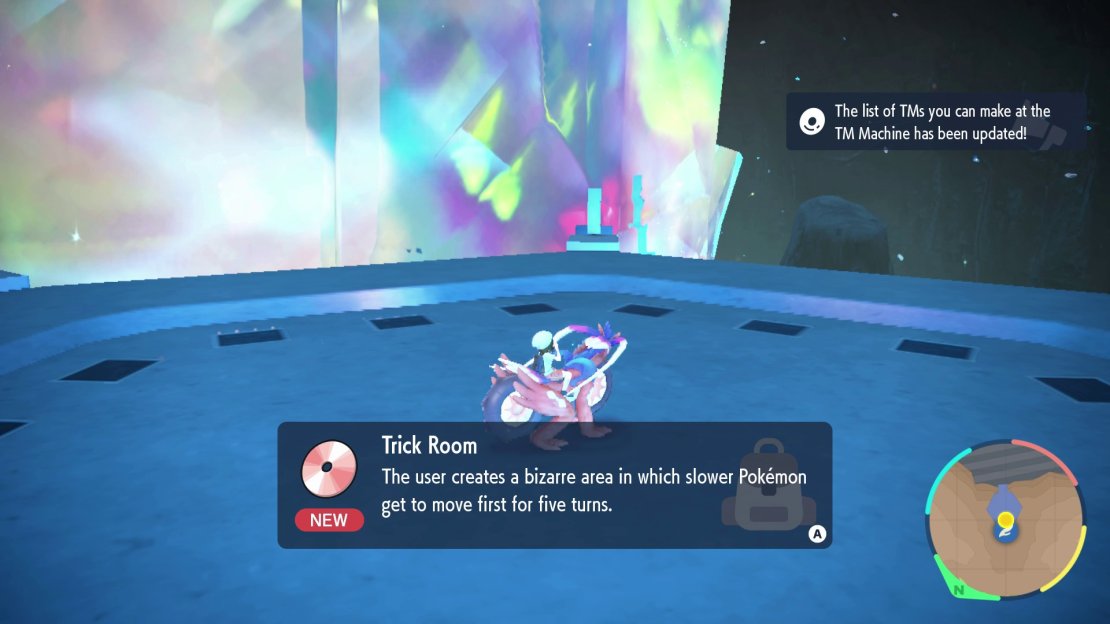 Trick Room TM location near Zero Lab in Pok&eacute;mon Scarlet and Violet