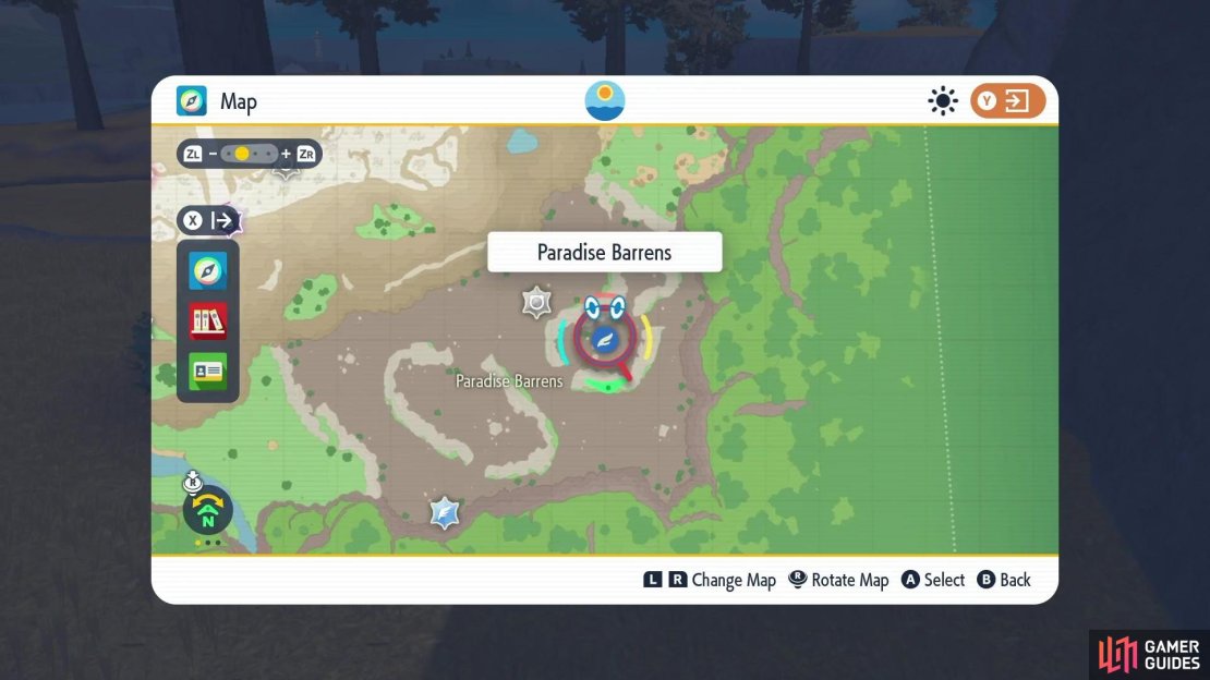 Head to the Paradise Barrens fast travel point.