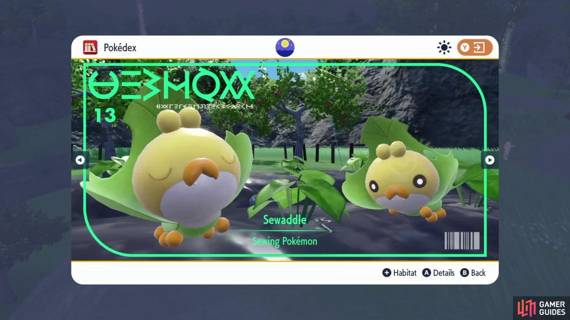 Sewaddle Pok&eacute;dex Image