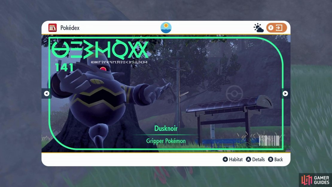 Dusknoir Pok&eacute;dex Image.