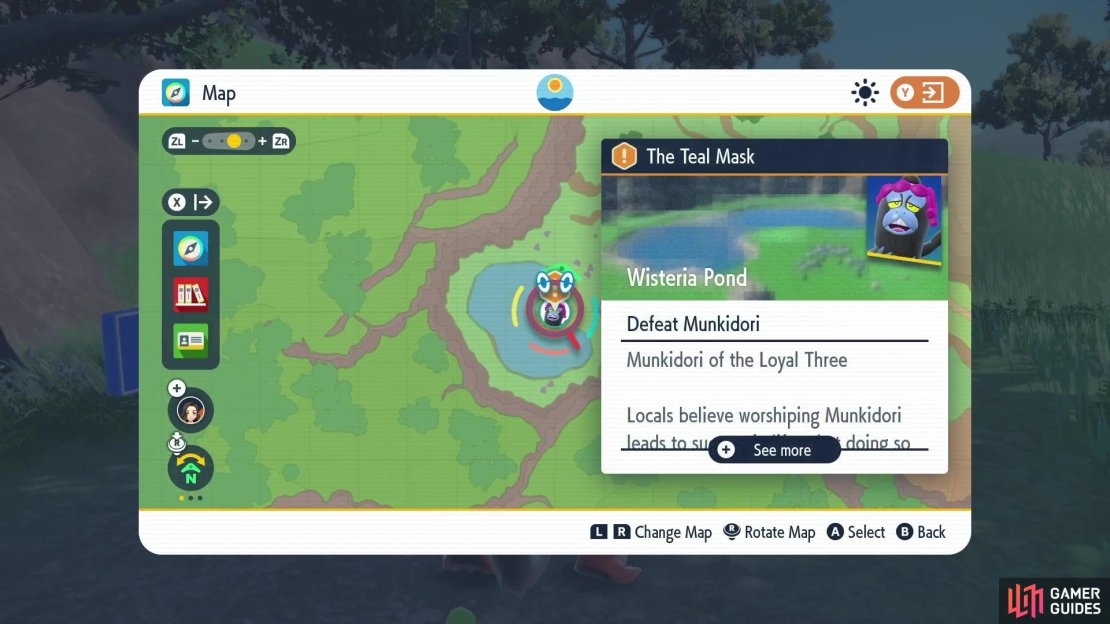 Head over to Wisteria Pond.