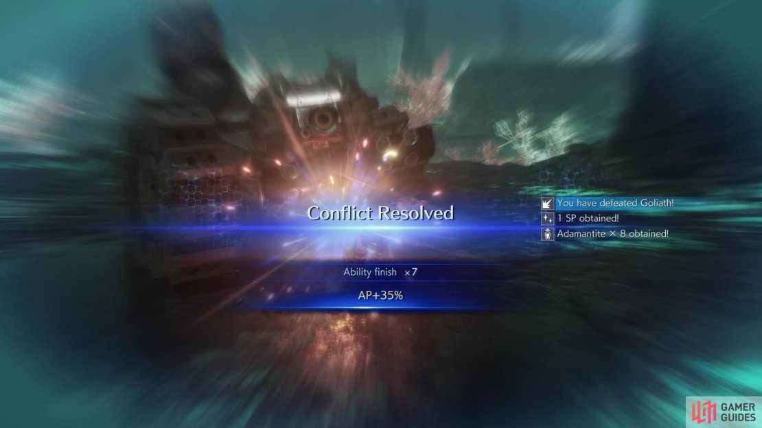 The !Goliath at the end of 9-5-6 will drop 2x or 4x !Adamantite. While a somewhat difficult mission, if you can power through with a !Mog&rsquo;s Amulet and a !Jeweled Ring you&rsquo;ll score 8x !Adamantite!