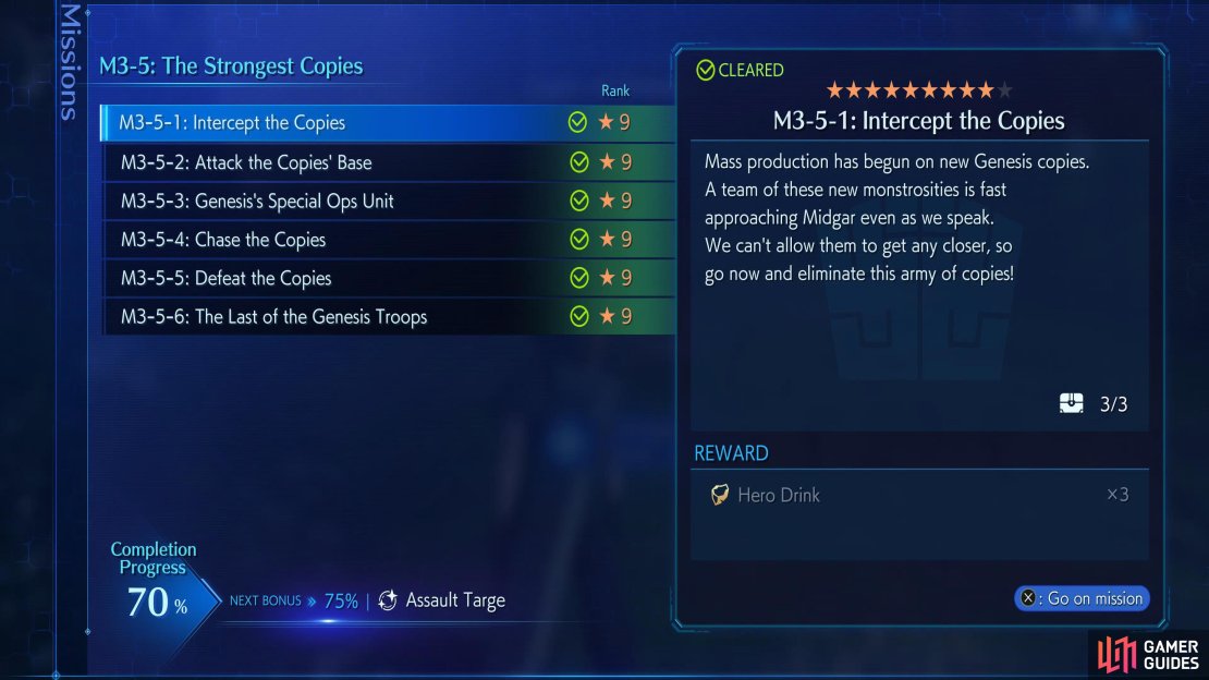 You&rsquo;ll need to complete the previous categories to unlock this set of missions.