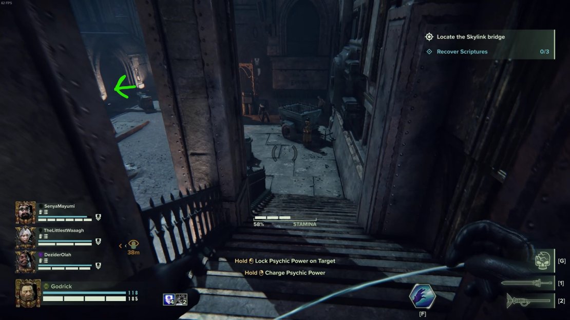When you enter Old Shrine Street, look to the far right side of the street, and enter the tunnel under the viaduct to check for a scripture spawn inside the tunnels.
