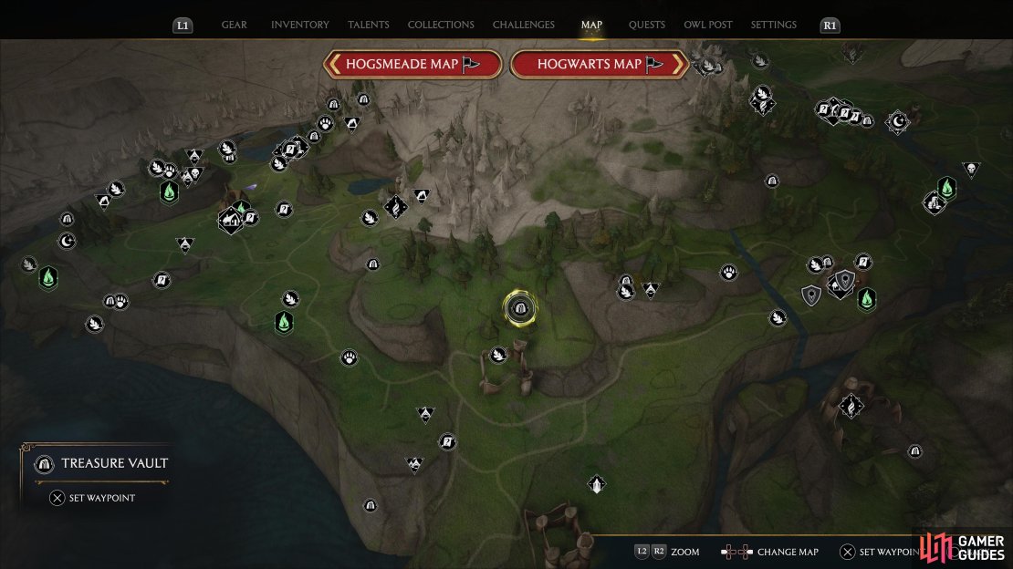 Accio cube treasure vault location in the Feldcroft Region.