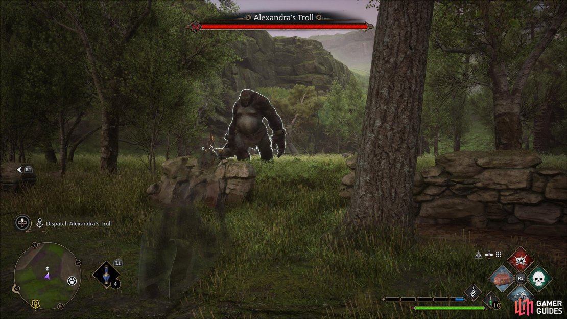 !Alexandra&rsquo;s Troll is just one of many Infamous Foes you will encounter in Hogwarts Legacy.