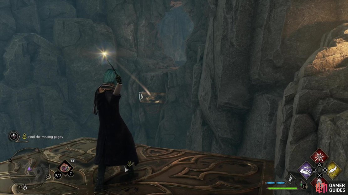 Pull yourself to the western landing with Accio,