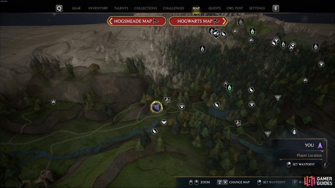 The location of the second Treasure Vault west of Jackdaw&rsquo;s Tomb.