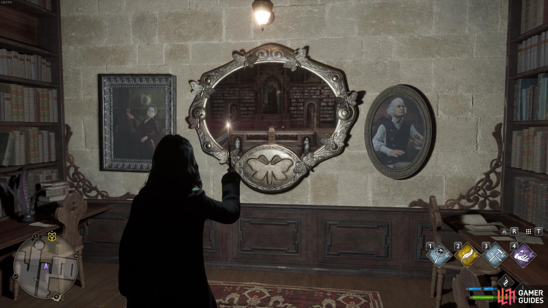 Cast Lumos to reveal the location of the moth.